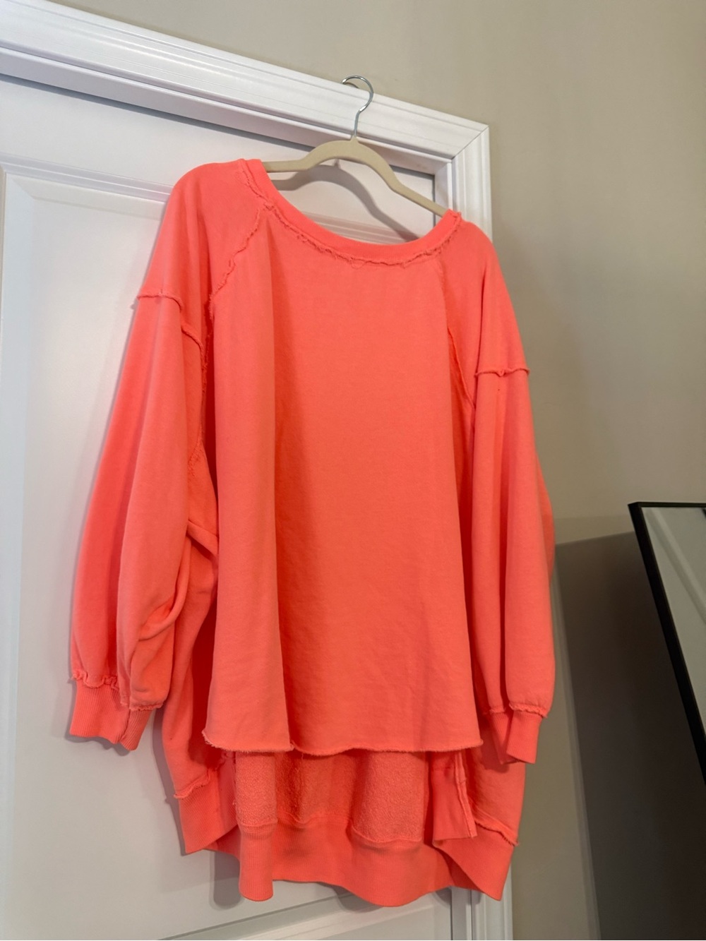 FP Movement by Free People Coral Oversized Pullover Sweatshirt